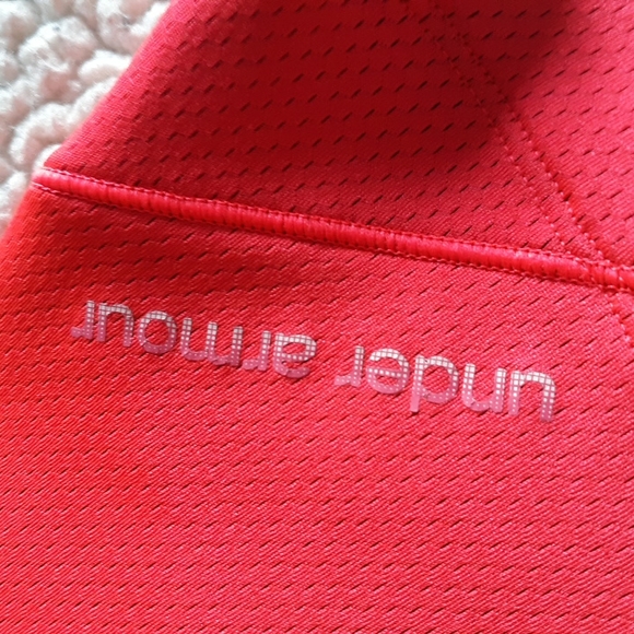 Under Armour Medium Fitted Coldgear Neon Pink Long Sleeve Athletic Top - Picture 11 of 14